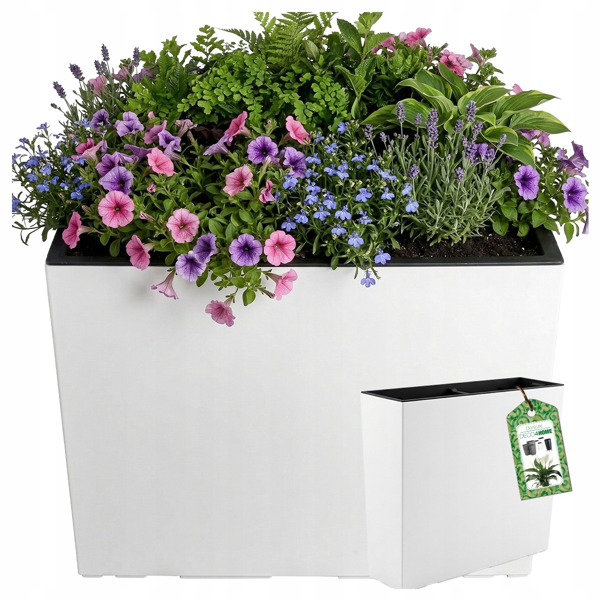 Hoge witte bloempot 50x58cm - Duurzaam en stijlvol