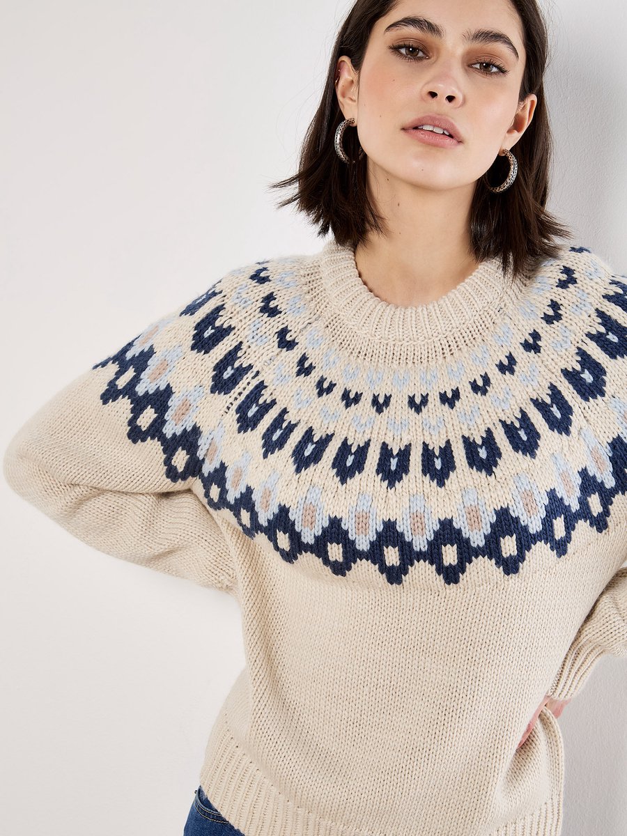 Fair Isle-trui met grof breisel