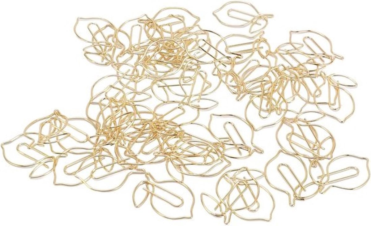 Gouden Paperclips voor Boeken en Notities, Perfect voor Recepten en Organisatie