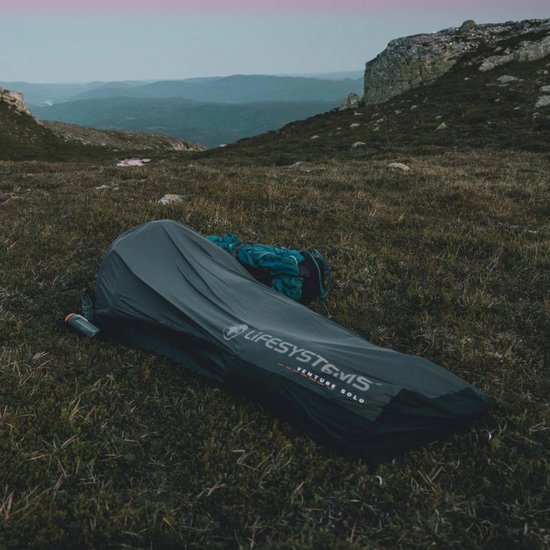 LifeSystems Venture Solo Hooped Bivi tent - compacte shelter - Grijs — afbeelding 3