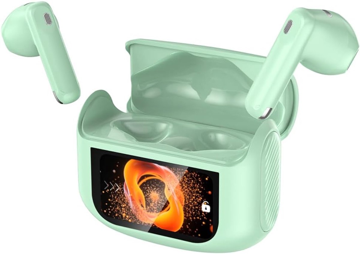 Bluetooth Headphones, Touch Screen Headphones, Green - ShopVlot