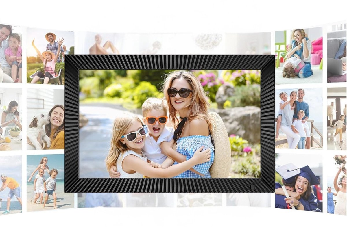 Zavio® Digitale Fotolijst - Digitaal Fotolijstje - Digitaal Fotokader - Zwart