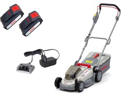 IKRA accu-grasmaaier ICM 2033 met mulch-functie, inclusief 2 x 20V accus en oplader