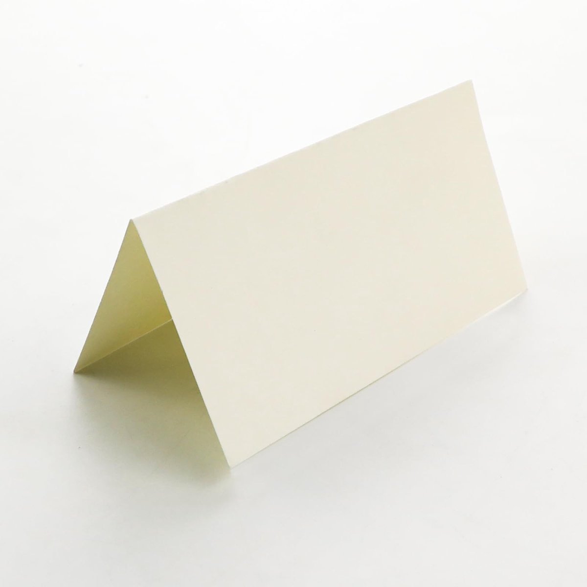 Solidchoice - Blanco Tafelkaarten - Plaatskaarten voor Verjaardagen - Ivoor - Naambordjes voor Huwelijken - 100 Stuks