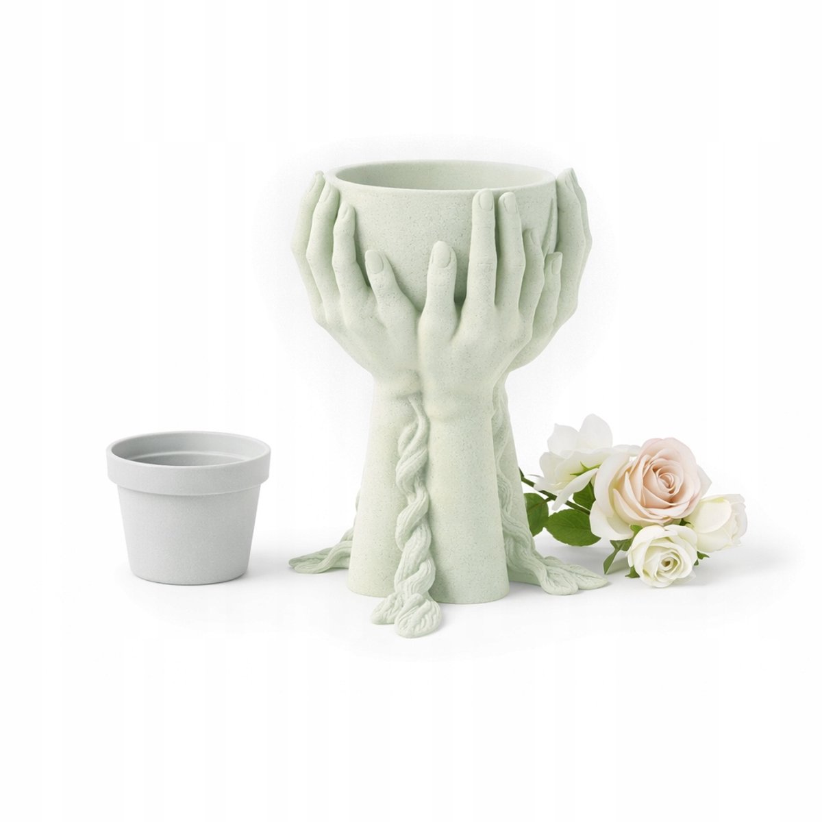 Unieke Bloempot Pot met Handen - Decoratieve Vaas voor Planten
