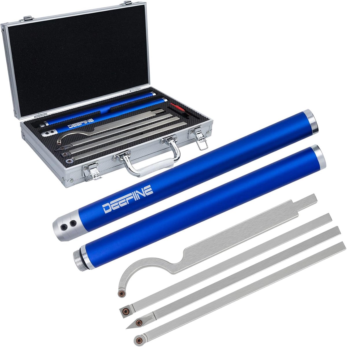 Carbide Wood Lathe Turning Tool, Diamond Shape Tungsten Carbide Turning Tools, Round, Square Mills, Interchangeable - ShopVlot