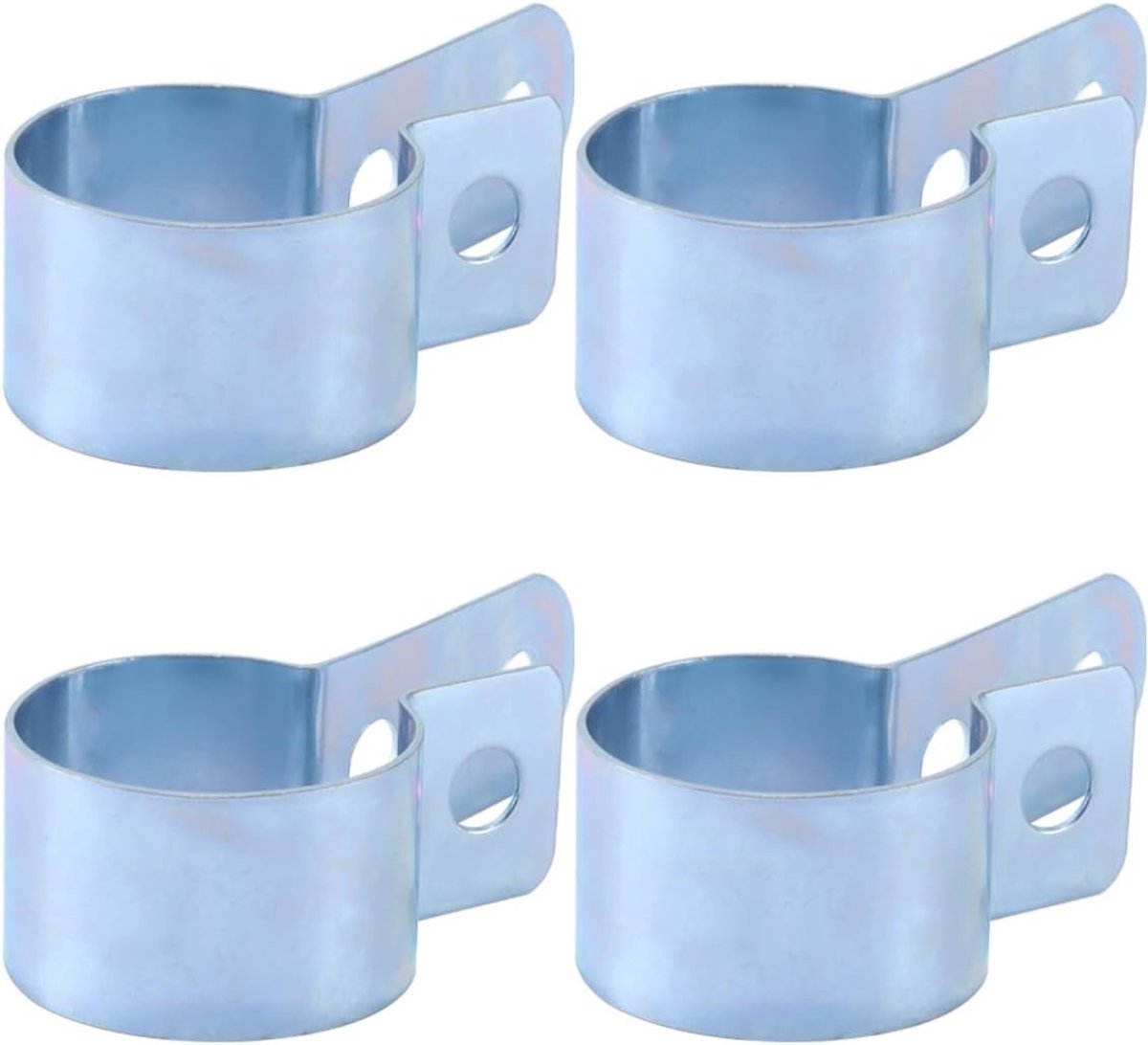 Pack of 4 mounting clips for parking heater exhaust pipe, 24-28 mm metal clamps for heaters in cars, trucks, vans and - ShopVlot
