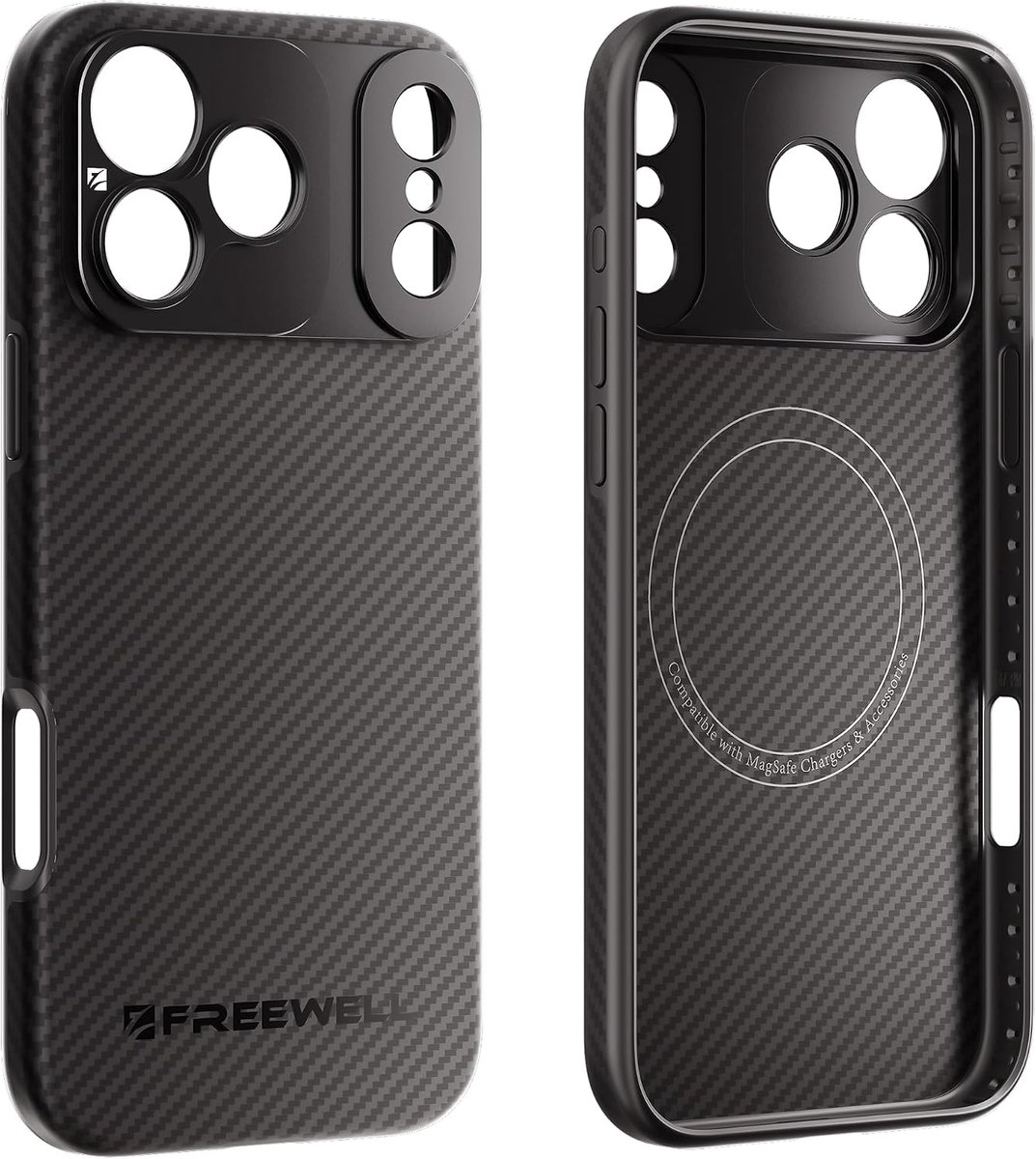 Freewell Pro Filmmaker Case for Phone 17 Pro - Magnetic filter and lens frame 17 mm, black - ShopVlot