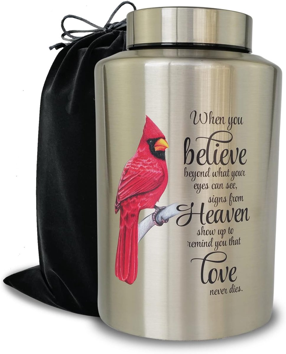 Up to 200 pounds large cremation urns for adult human ash, decorative urn for male female ashes with velvet bag - ShopVlot