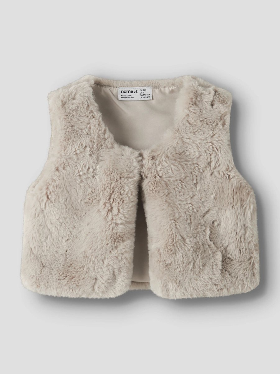 NAME IT - NMFNANIS FAKE FUR VEST Meisjes Blazer/Colbert
