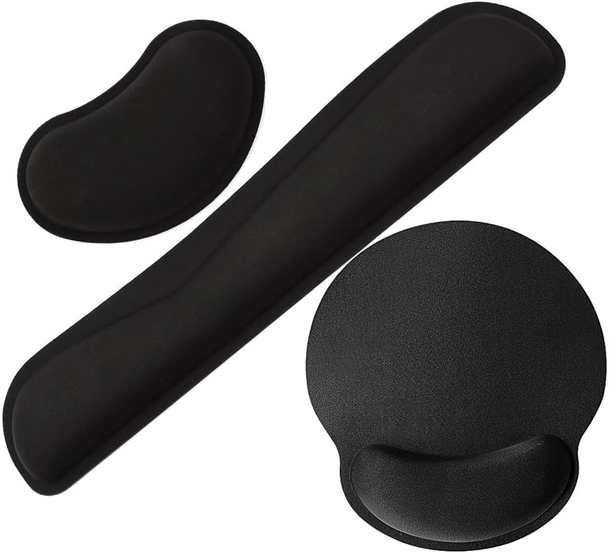 Solidchoice - Ergonomische Muismat met Polssteun en Gel Pad Set - Voor Thuis en Kantoor