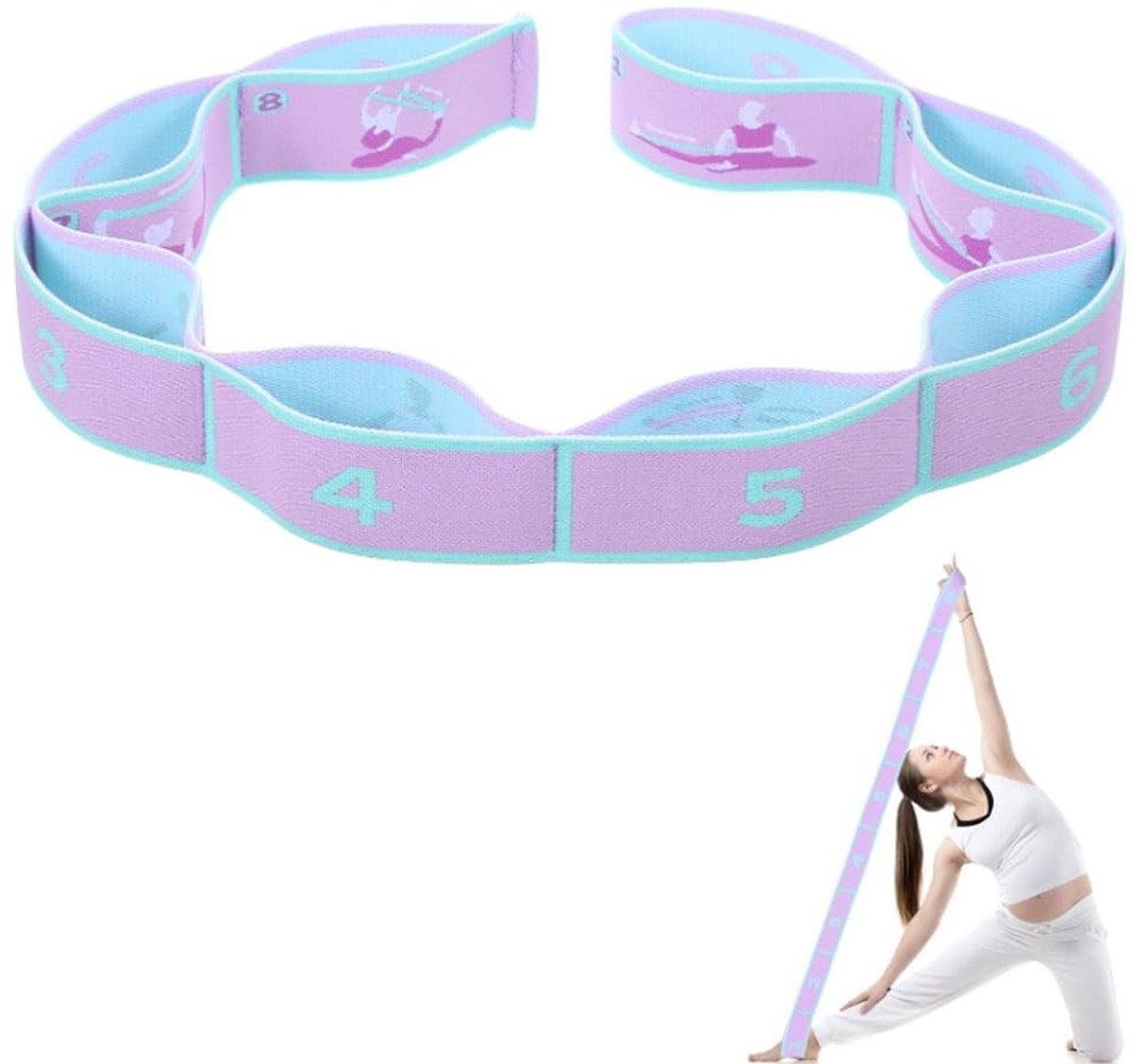 Solidchoice - Elastische Fitness Band voor Yoga en Pilates
