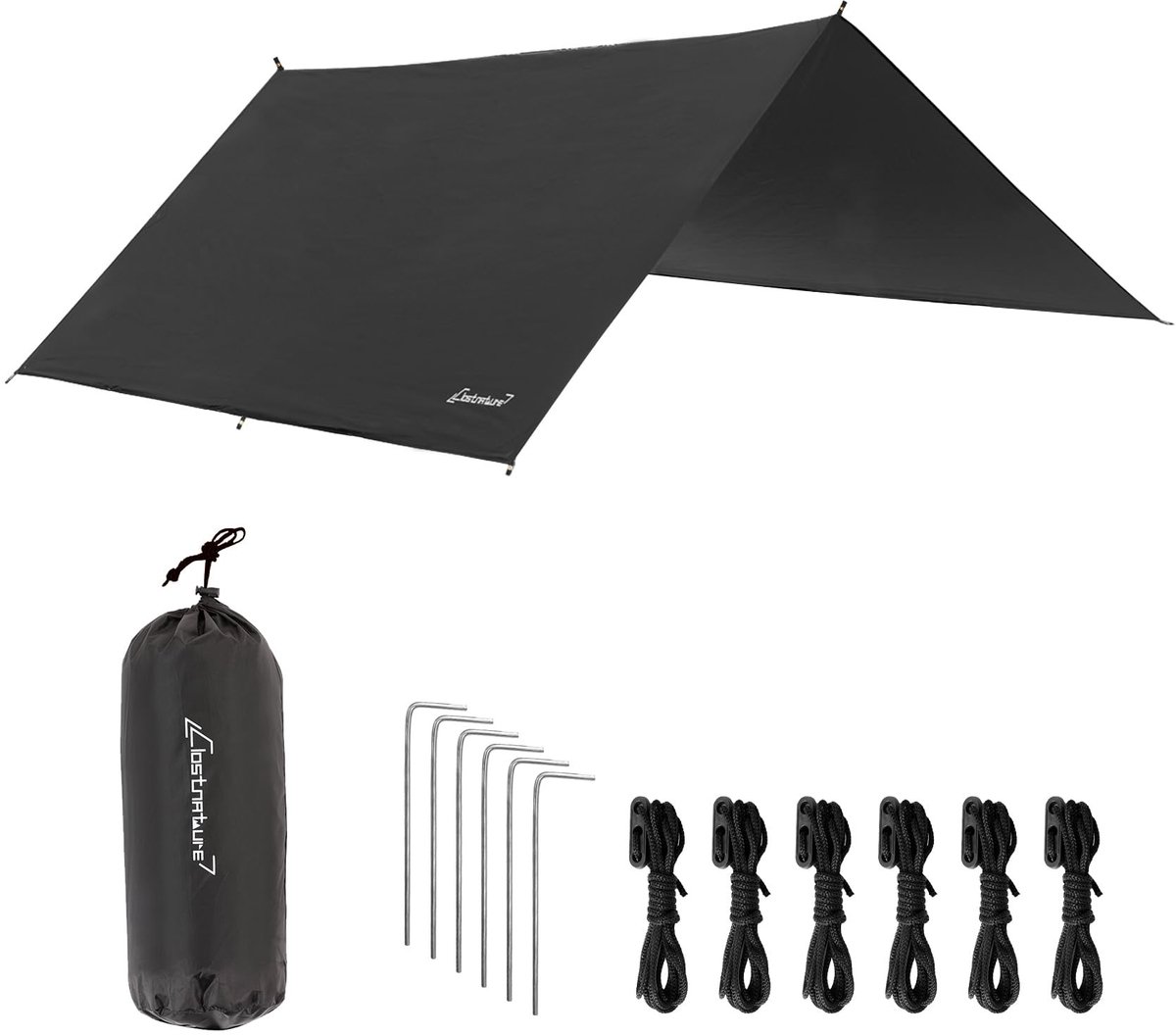 Solidchoice - Waterdicht Campingzeil 305 x 293 cm voor Buitengebruik