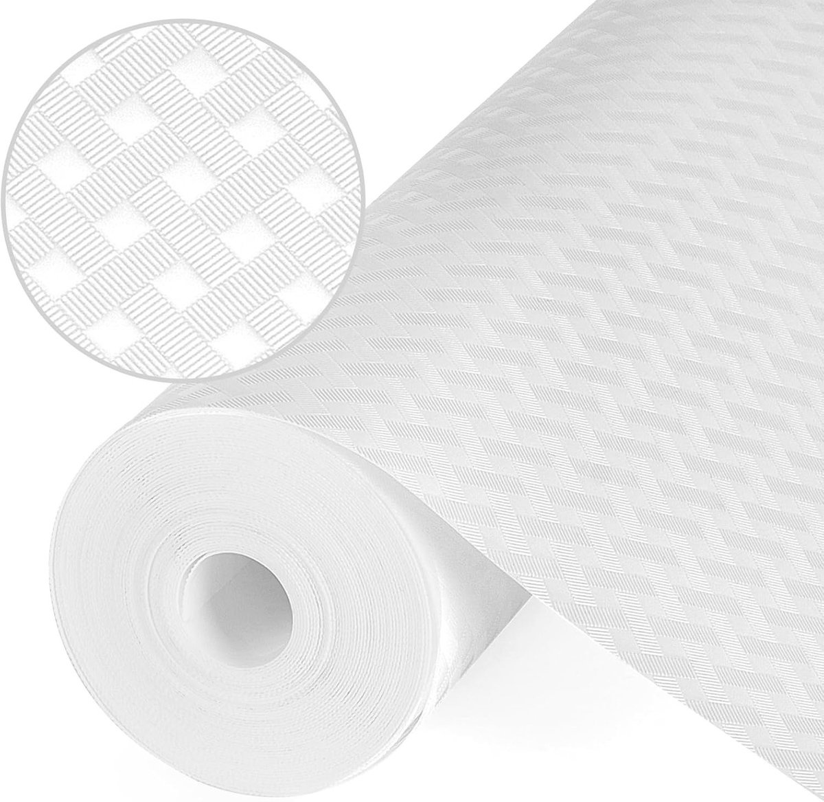 Drawer Mat, Non Adhesive EVA Material Coating for Drawers, Refrigerator, Kitchen, Shelves (White/30cm x 500cm) - ShopVlot