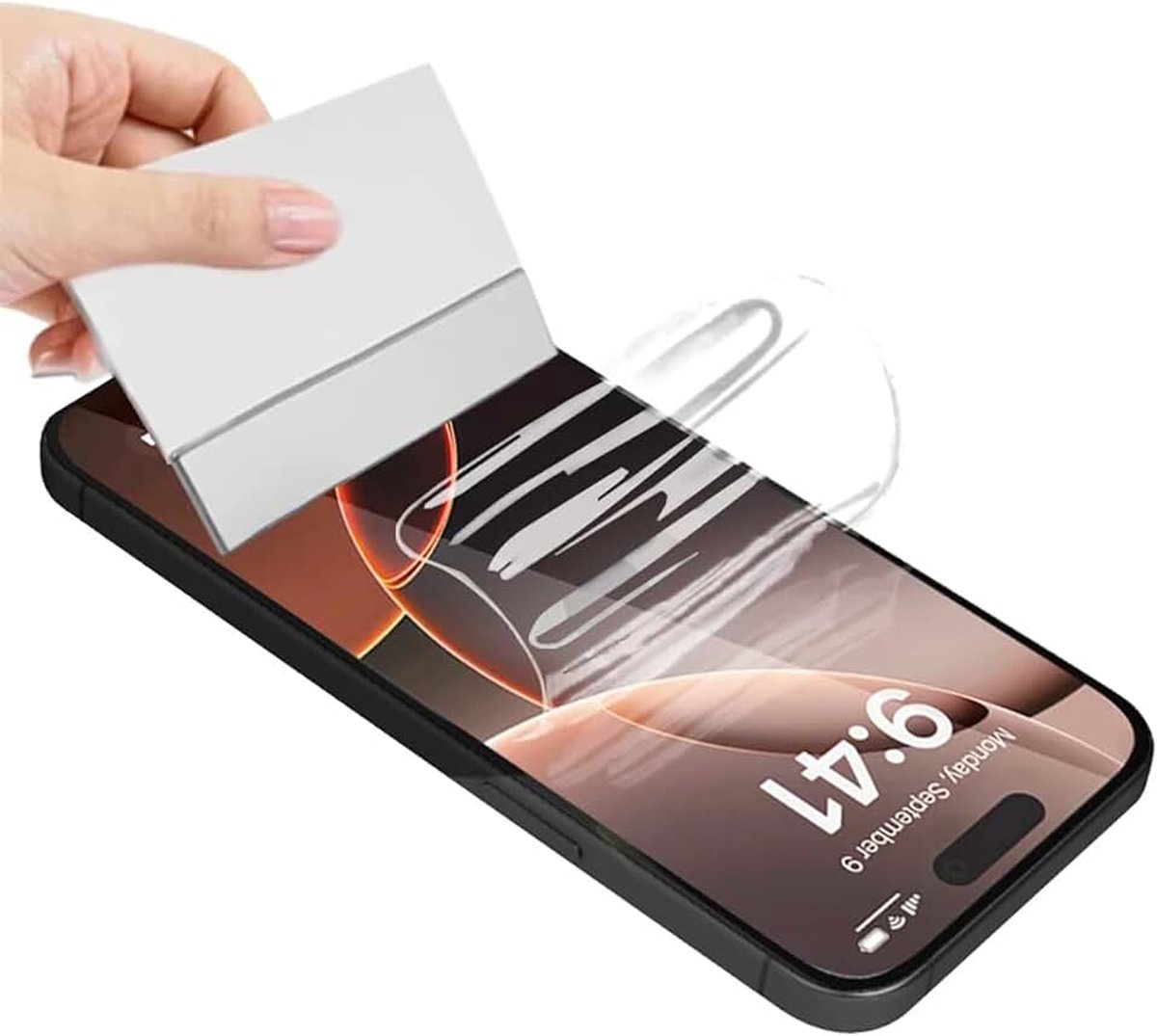 2 x Hydrogel displaybeschermfolie voor iPhone 17 (6,3 inch), [flexibele folie] zachte TPU schermbescherming [HD]