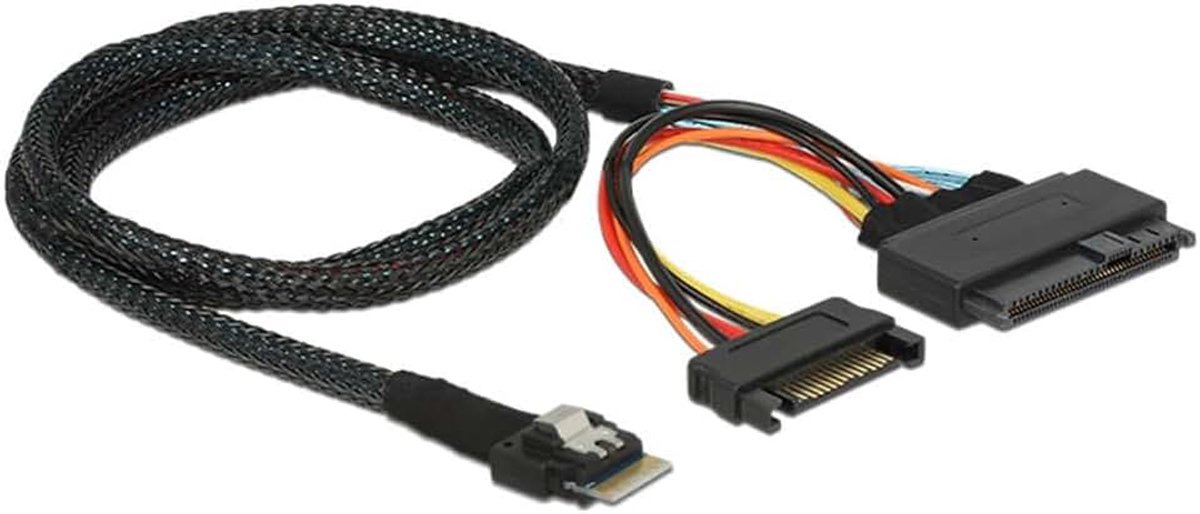SFF-8639 naar Slimline SAS SFF-8654 4i NVME PCIe-kabel voor Intel SSD