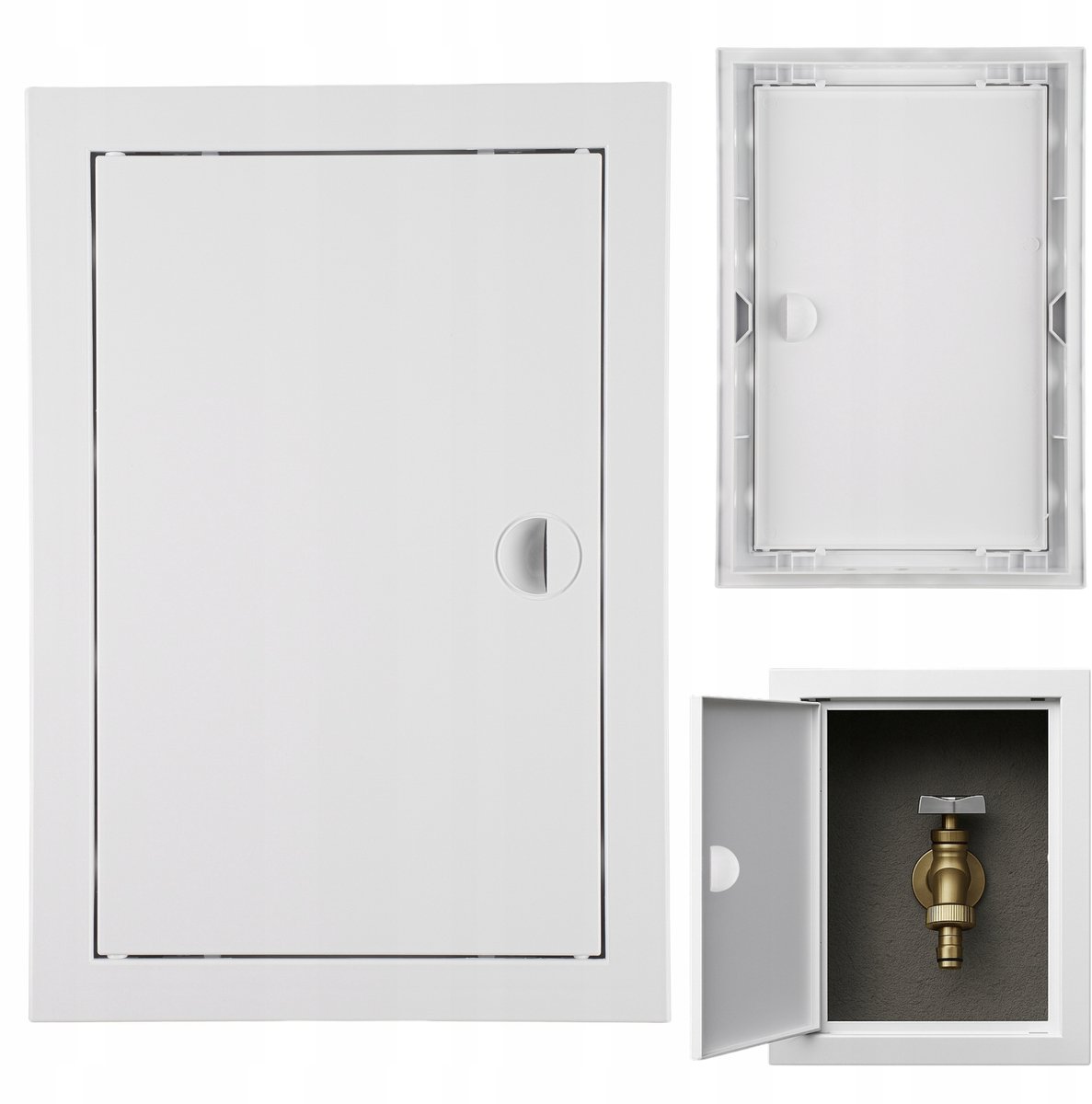 Wit-deurtje 30x50 cm ABS, voor technische openingen, wit