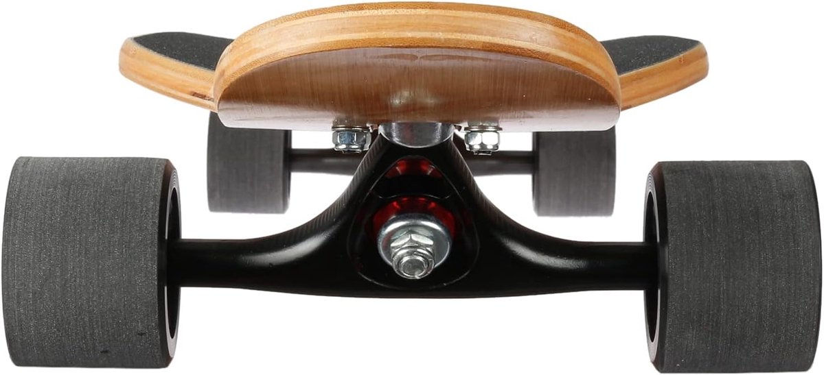 Longboard met 3 flexniveaus Skateboard Drop Through Cruiser Compleetboard Mach1 Speed kogellager T-Tool (Flex1 tot 122kg, Muziek - Bamboe/Esdoorn hout)