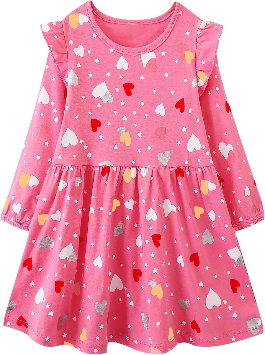 Meisjes Jurk Katoen Ronde Hals Ruffle Mouwloos Casual Eenhoorn Cartoon Appliqué Blauw/Wit Gestreepte Kleding Kids Zomerfeest Feestelijke Prinses A-Lijn Jurken Maat 92-128