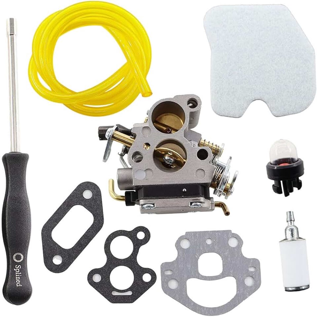 Carburateur met luchtfilter schroevendraaier voor McCulloch CS340 CS380 CS 340 380, Jonsered CS 2234 2238, Red Max GZ 380