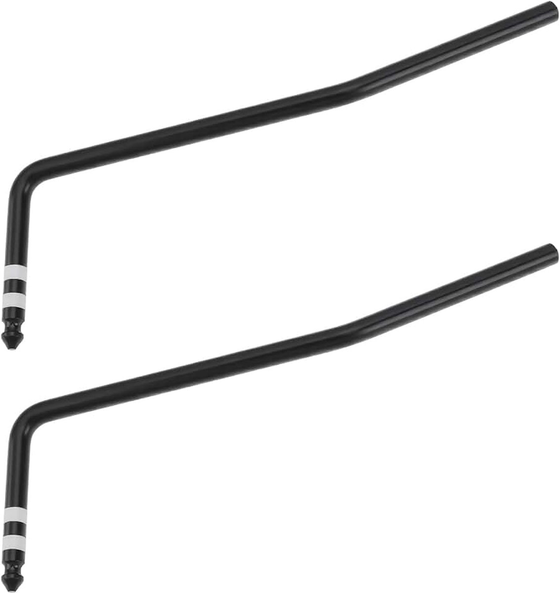 2 Stks 6mm Gitaar Tremolo Arm Compatibel met Ibanez Edge Lo-Pro Compatibel met Edge Pro Zwart