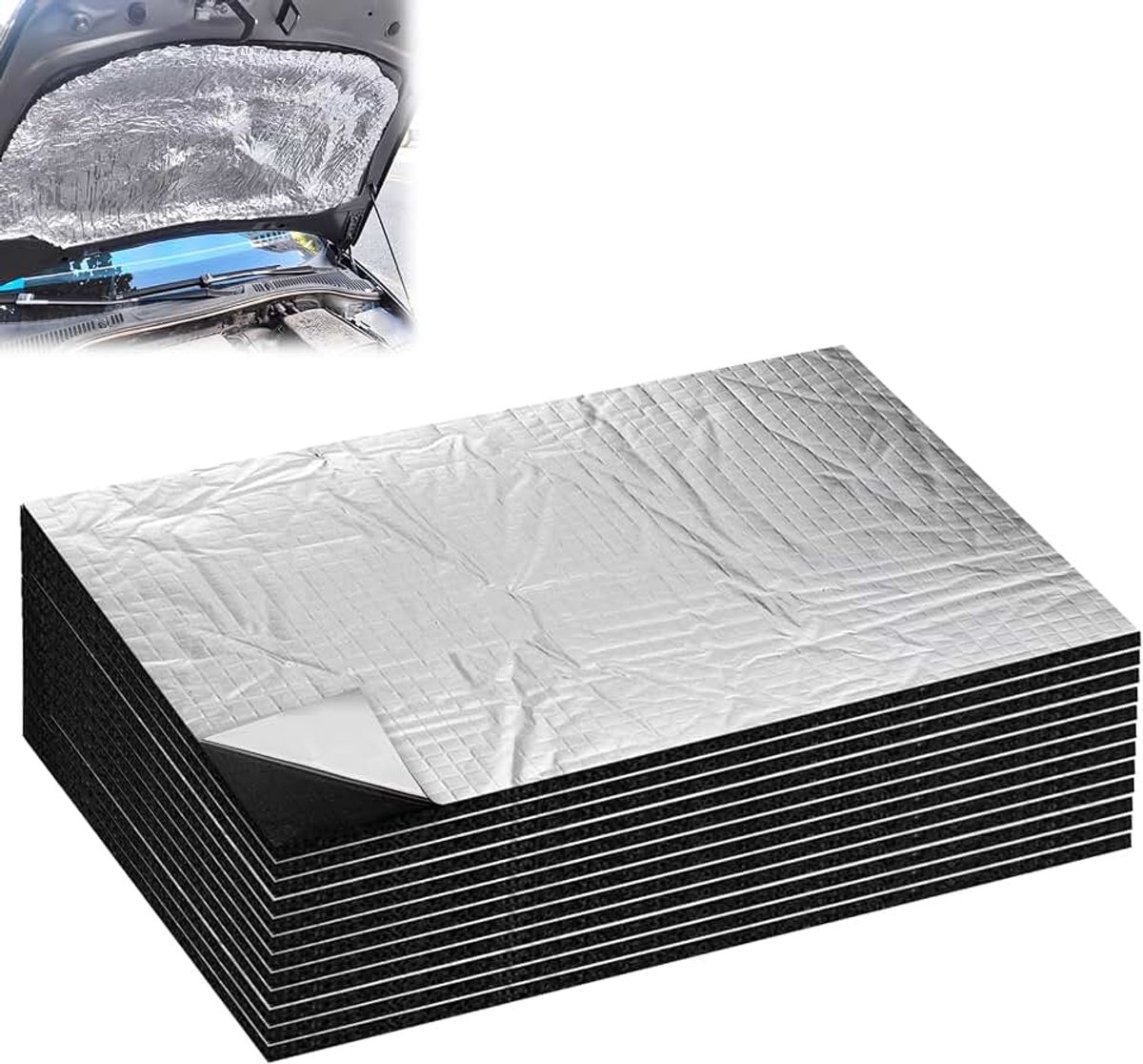 Isolatiemat voor auto 400*250mm, geluidsisolatiemat isolatiemat 5mm, zelfklevende mat, geluidsisolatiemat zelfklevend voor auto, geluidsisolatiemat isolatie isolatiemat, vochtbestendig