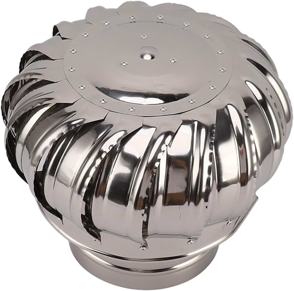 Roterende Ventilator Schoorsteen Roterende Ventilatorkap, Roterende Schoorsteenkapkap, Roestvrijstalen Roterende Turbineventilator Schoorsteenkapkap voor
