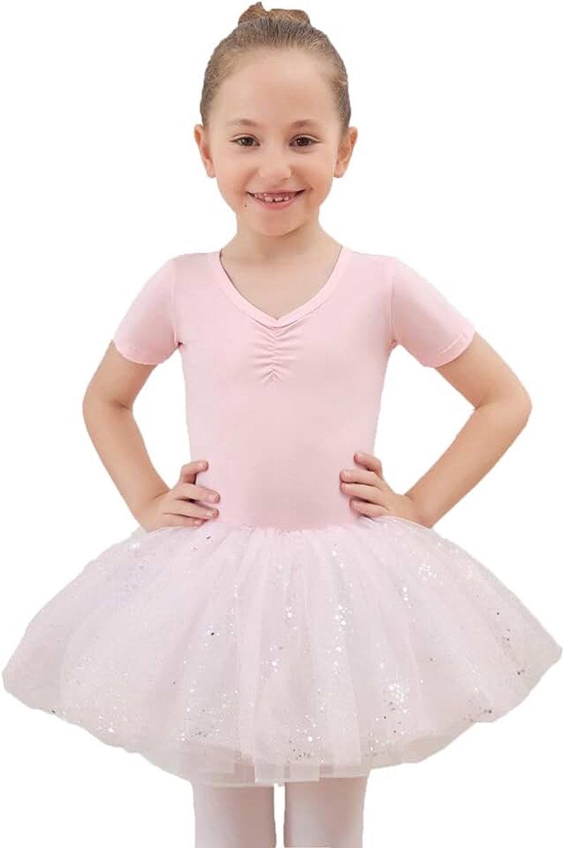 Balletjurk voor meisjes, turnpakje met rok