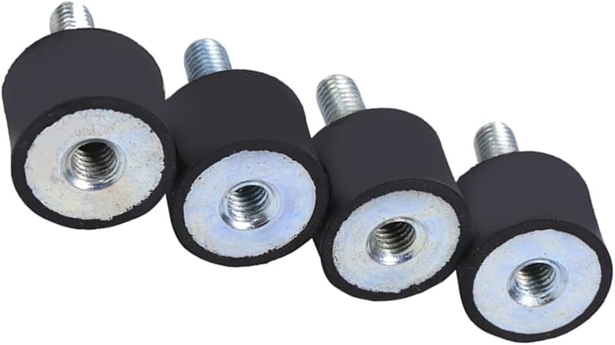 M6 rubberen houders 4-delige anti-vibratie-isolatoren Schokdemper Silentblock-spoelen(20 * 15 M6*18)