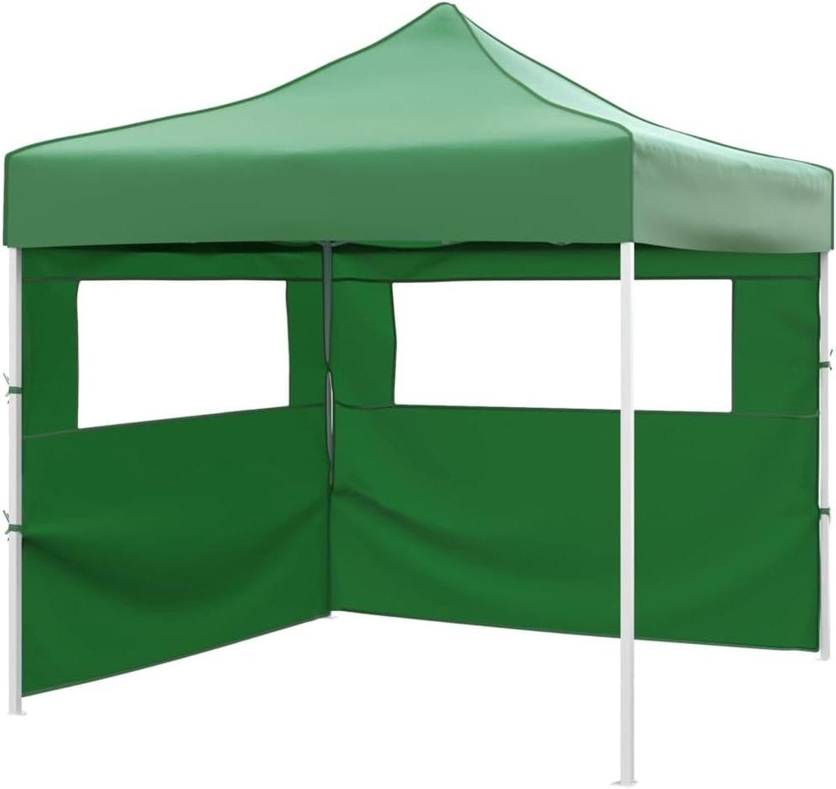Vouwtent met Wanden - Partytent Feesttent - Buitenfeest Organiseren - Waterdicht Oxford Dak - 3x3 Meter - Groen