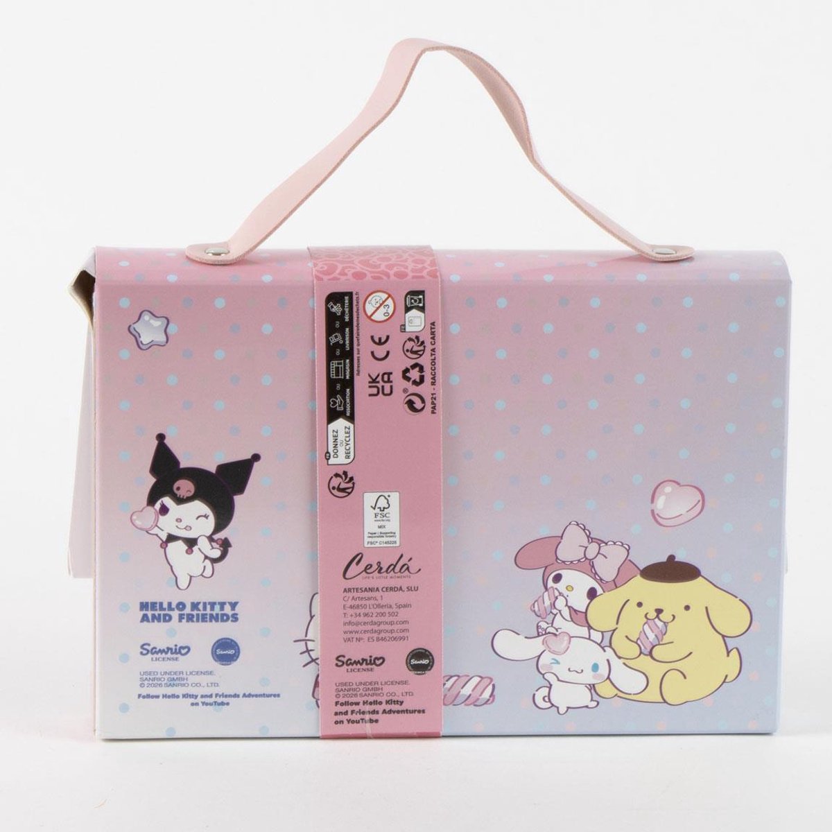 Hello Kitty & Friends Creatieve Knutselset – Kleurplaten, Krastekeningen en Stickers in Draagkoffer — cadeau in Spellen & Speelgoed - foto 3