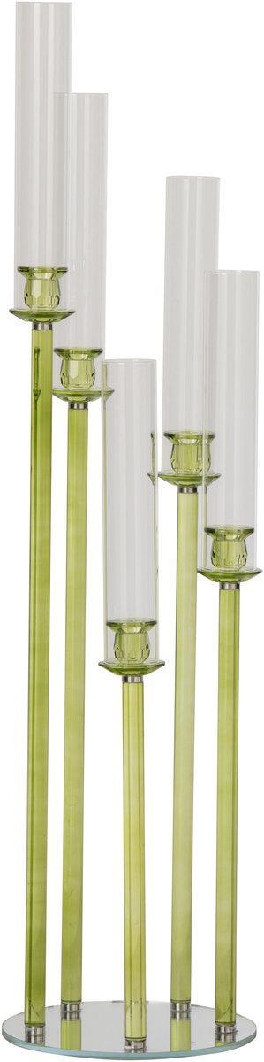 J-Line kandelaar - kristal - groen