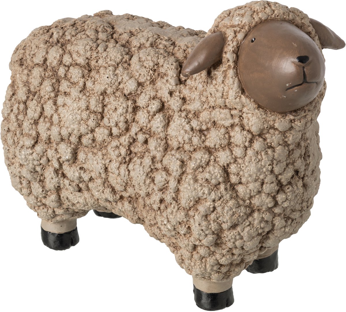 J-Line figuur Schaap - magnesium - bruin - small