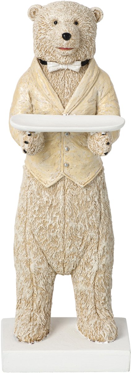 J-Line Beer als ober - polyresin - beige/gebroken wit - large