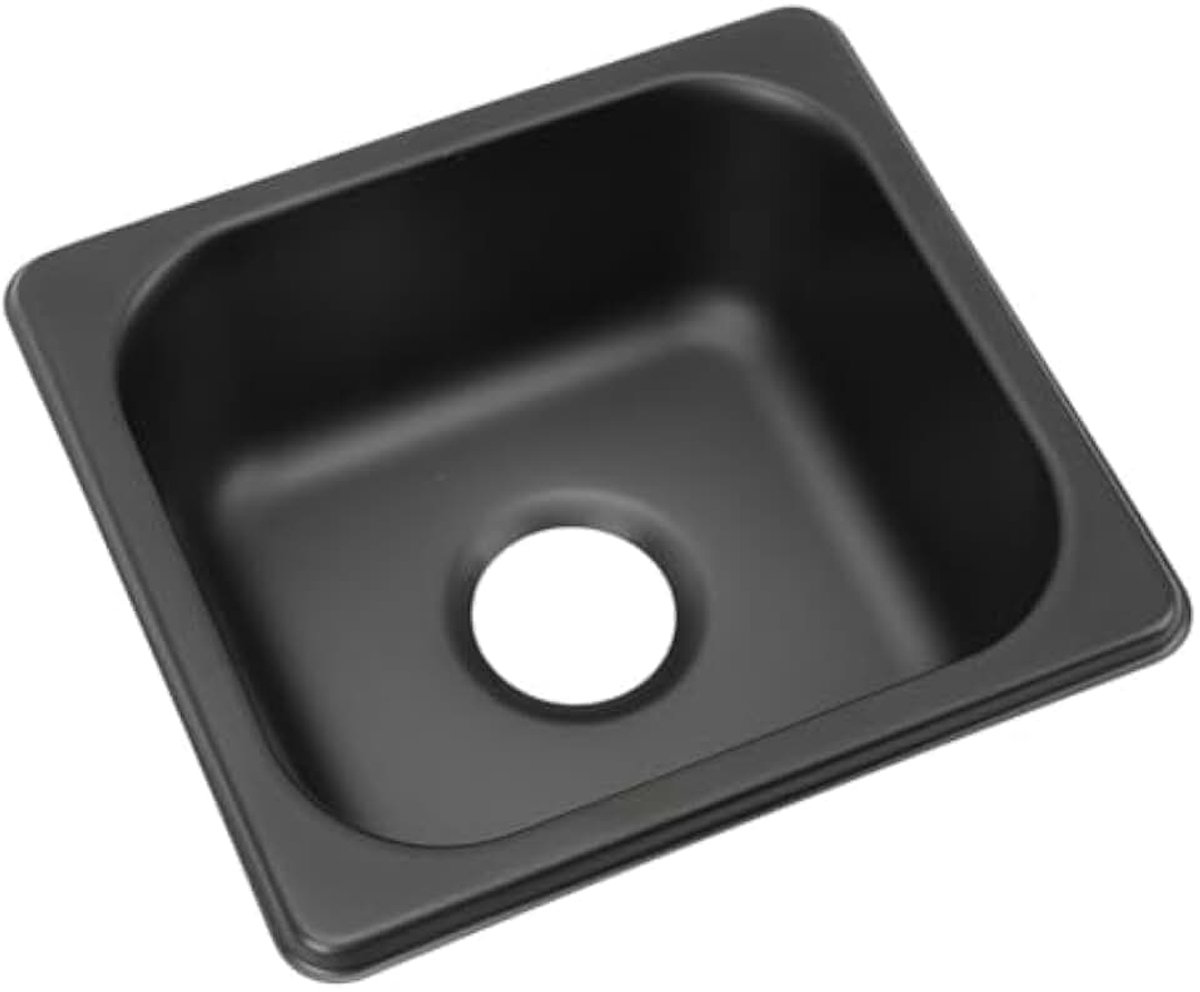 175 X 160 X 70 Mm Roestvrijstalen Spoelbak Aanrecht Zwart Gegalvaniseerd Drop-in Bar Spoelbak voor Boot Caravan Buiten Aanrecht