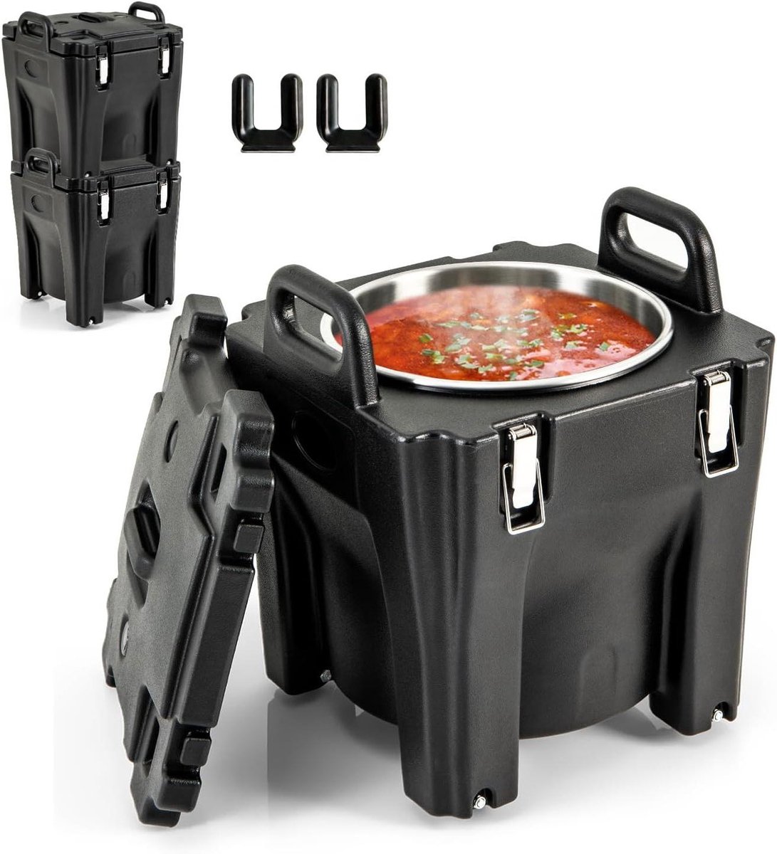Geïsoleerde Voedselcontainer - Thermobox Isolatiebox - Voedsel Warm Houden - 30 Liter Capaciteit - 44x44x53 cm - Wit