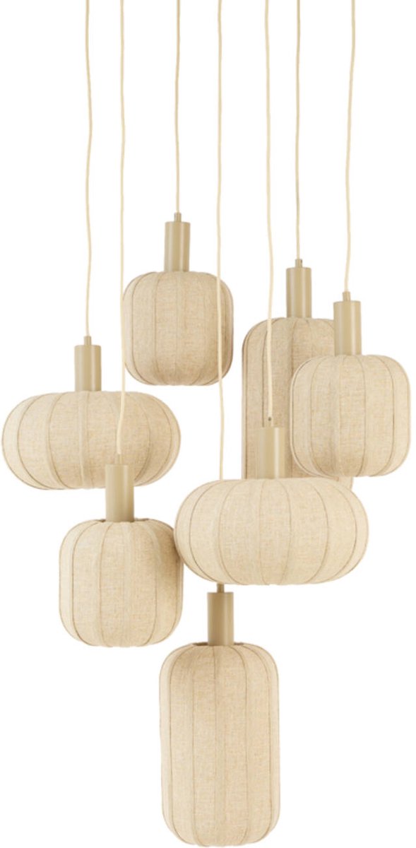 Light&living Hanglamp 7L Ø53x104 cm TUFIA linnen naturel