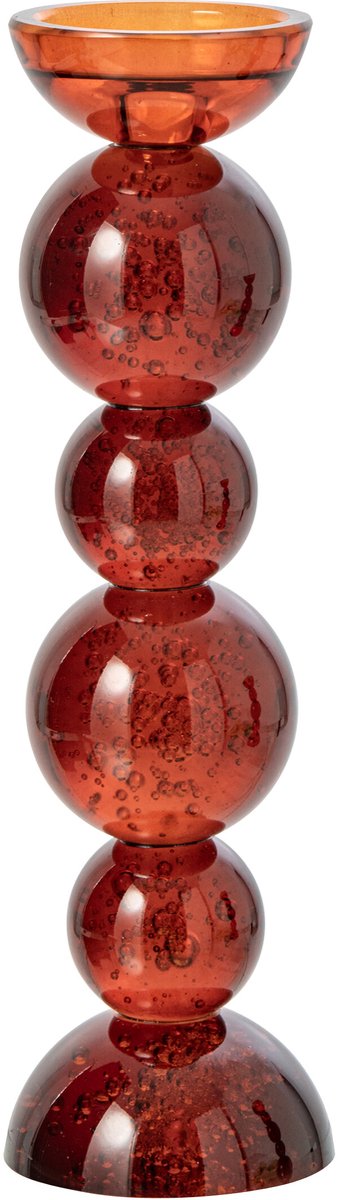 J-Line kaarshouder - glas - brons - large