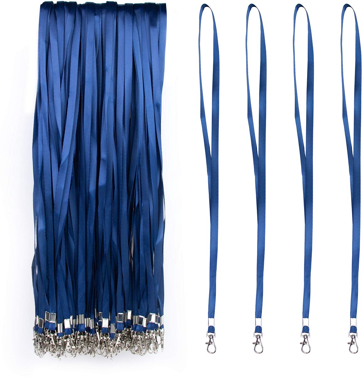 Set nekkoord met metalen clip - nekkoord voor ID-kaarthouder
