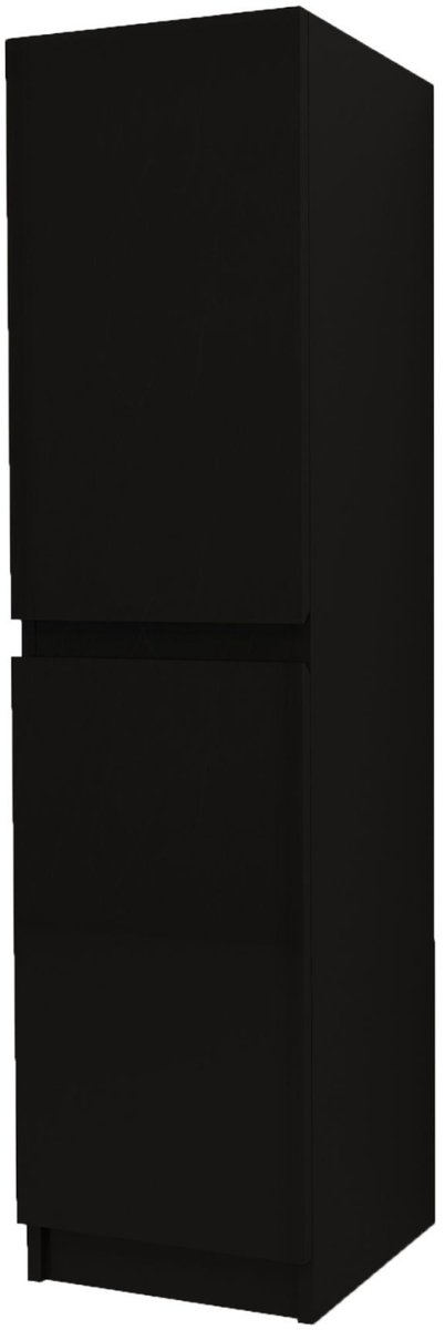 ALONI JUPITER hoge badkamerkast – 35x135x35 cm – Zwart – Softclose
