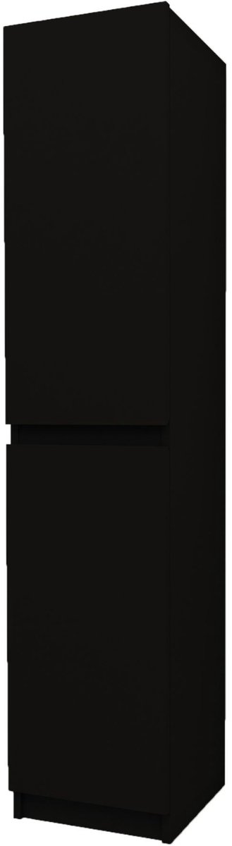 ALONI JUPITER hoge badkamerkast – 35x160x35 cm – Zwart – Softclose