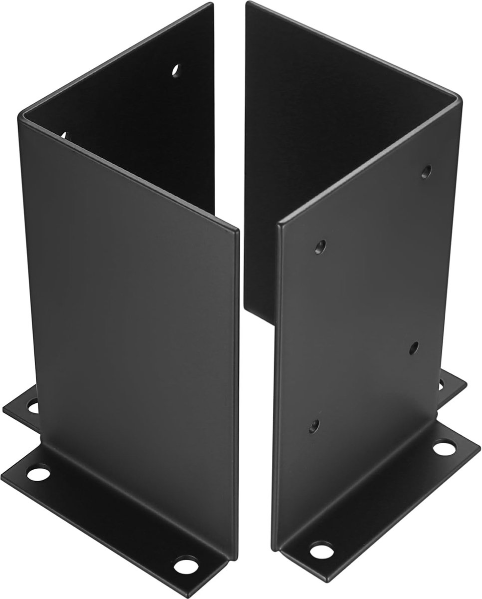 paaldragers, schroefhulzen, dekpaalbasis, paalhouders (100x100mm_2 stuks)