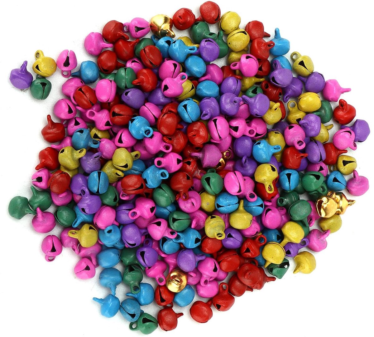Bells, 300st Jingle Bells 6mm Jingle Bells Voor Craft Small Bell Mini Bell Charms Voor Sieraden Maken DIY Christmas Bells(Kleur)