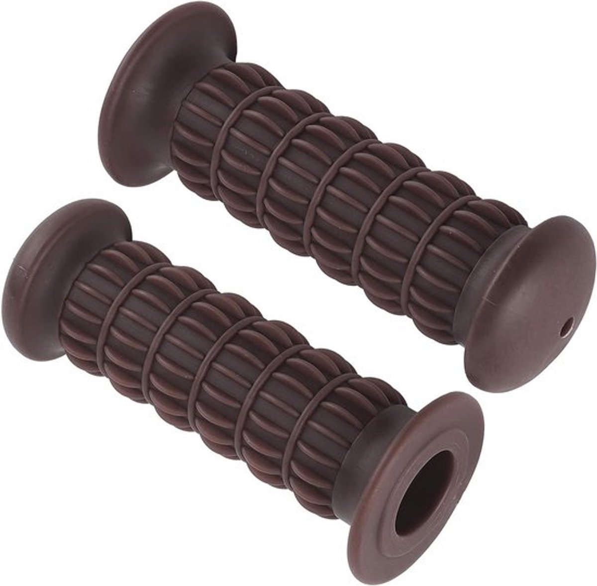Motorfiets-handgrepen 25-28 mm, antislip rubbergrip, universele schokbestendige accessoires in donkerbruin