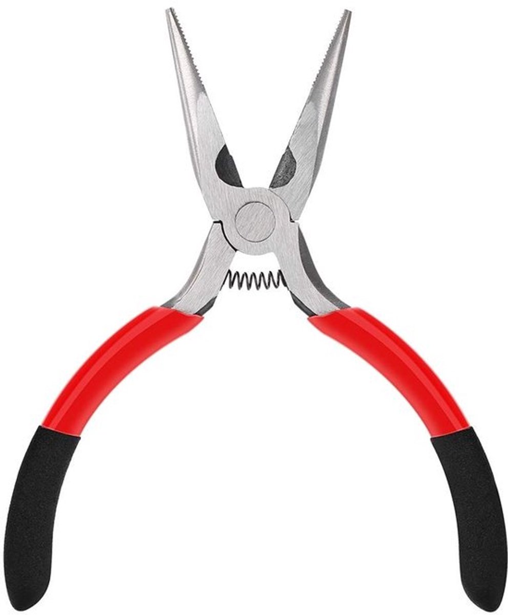 Pijpenknipper - Lange neus tang - Ergonomisch handvat - Zwart - Draadknippen - Ideaal voor sieraden maken - Geschikt voor elektriciens