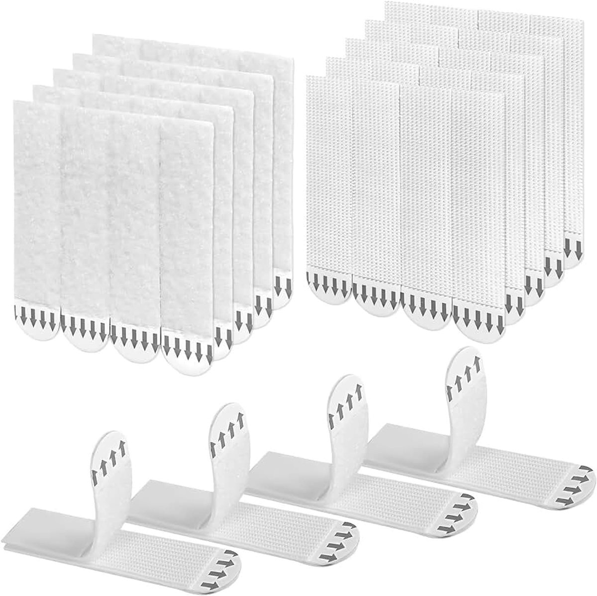 48 paar (96 stuks) plakstrips voor het ophangen van foto's, 19 x 92 mm, zelfklevend, zonder spijkers, wandplakband, afneembare foto's, wandbevestiging voor fotolijsten, posterdecoraties