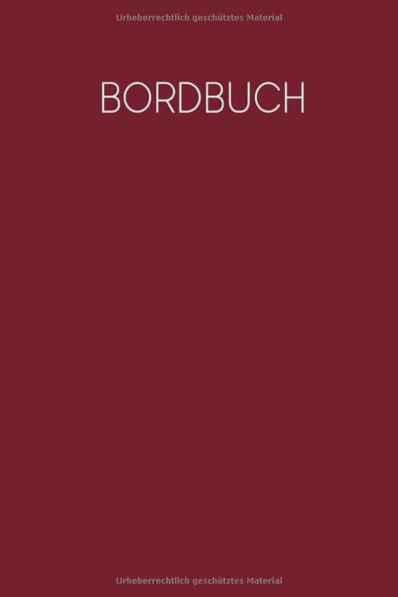 Logbuch für deine Törns | Zum Ausfüllen | A5 | Bordbuch | Meilenbuch | 120 Seiten | Motiv: Rot