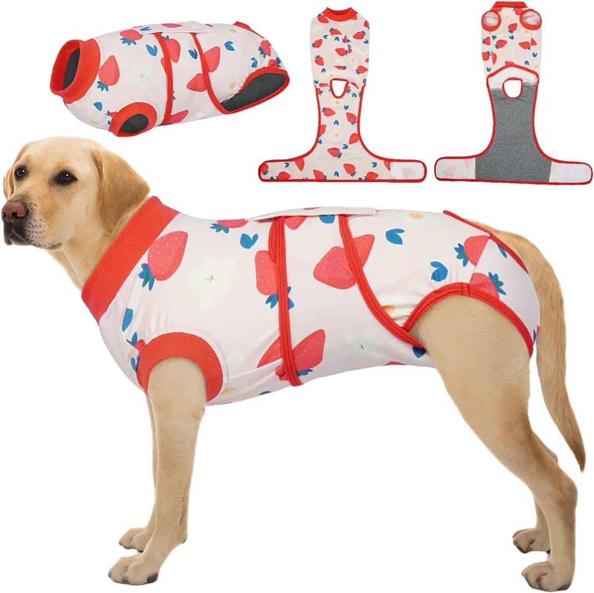 Herstelpak voor honden, herstelpak voor honden, vrouwelijk en mannelijk, zacht post-operatief puppyvest, onesie voor honden na een operatie