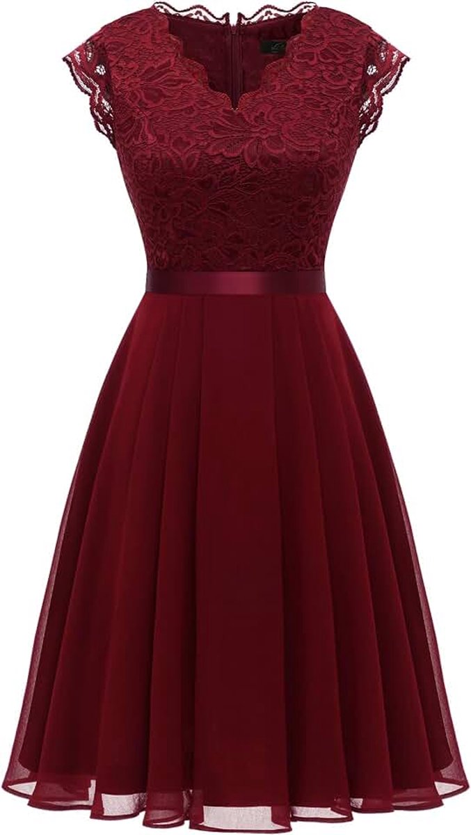 Cocktailjurk voor dames, bruiloftsgast, knielang, avondjurken, elegant voor bruiloft