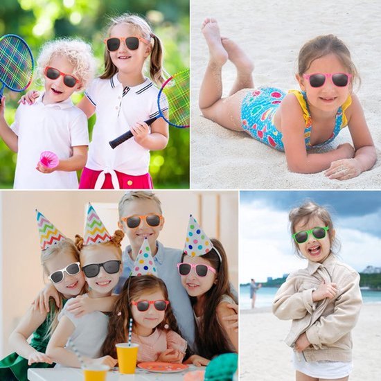SPHProducts - Zonnebrillen - 24 Pack - UV Bescherming - Oranje - Feestdecoratie - Perfect voor Kinderen en Volwassenen - Verjaardagsfeestjes van Merkloos — afbeelding 2